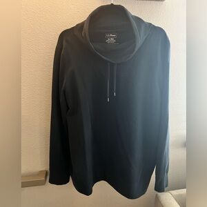 LL Bean Navy cow-neck sweatshirt size xl, worn once